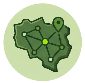 Regional agricultural monitoring icon